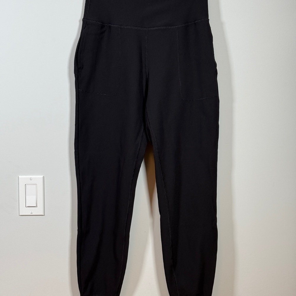 🖤 90 Degree by Reflex Black Ribbed Lounge Pants Size Small Pockets